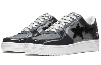 BAPESTA Black & Grey Patent