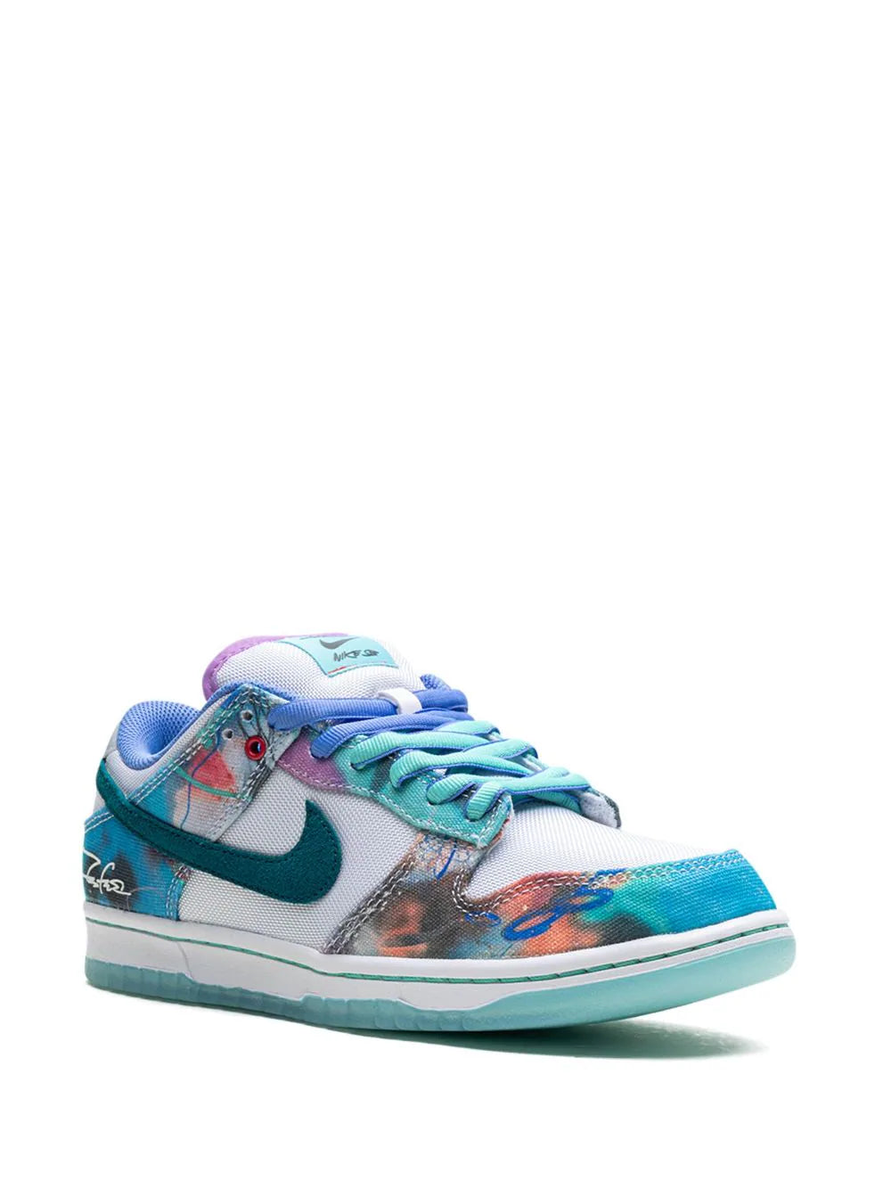 Nike x Futura Laboratories SB Dunk Low "Bleached Aqua"