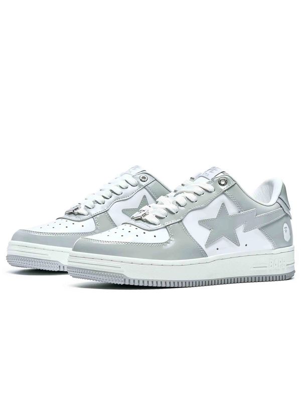 Bape Sta M2 Patent 'White Grey'