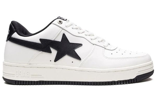 Bape white & navy patent leather