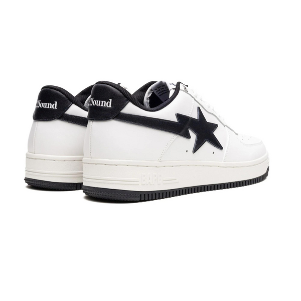 Bape white & navy patent leather